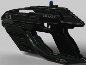 sci fi pistol 3D Model