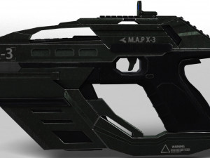sci fi pistol 3D Модель