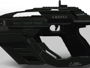 sci fi pistol 3D Model