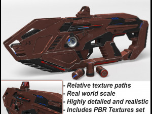 plasma rifle rtx j3 3D Model