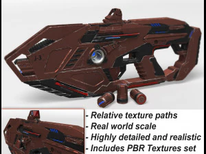 fucile al plasma rtx j3 Modello 3D