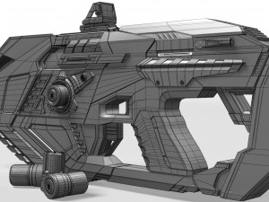 plasma rifle rtx j3 3D Model