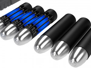 grenade launcher plasma cluster grenades futuristic war warfare army military 3Dモデル