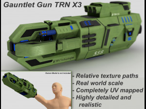 gauntlet trn x3 3D Model