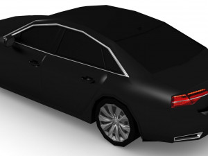 audi a8l w12 3D-Modell