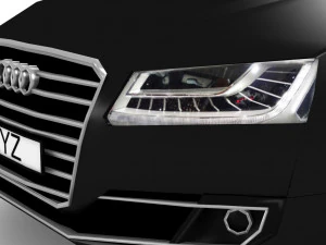 audi a8l w12 3D Model