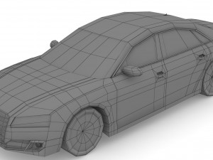 audi a8l w12 3D-Modell