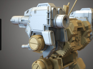 mechwarrior catapult assembly model warfare set 3D Print Model