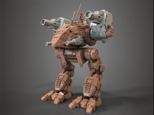 mechwarrior catapult assembly model warfare set 3D Print Model
