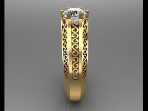 engagement ring 3D प्रिंट मॉडल