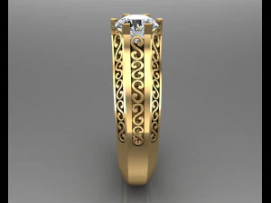 engagement ring 3D Print Model