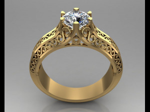 engagement ring 3D प्रिंट मॉडल