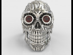skull ring 3D प्रिंट मॉडल