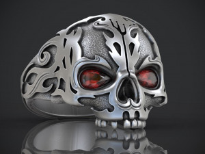 ring skull 3D प्रिंट मॉडल