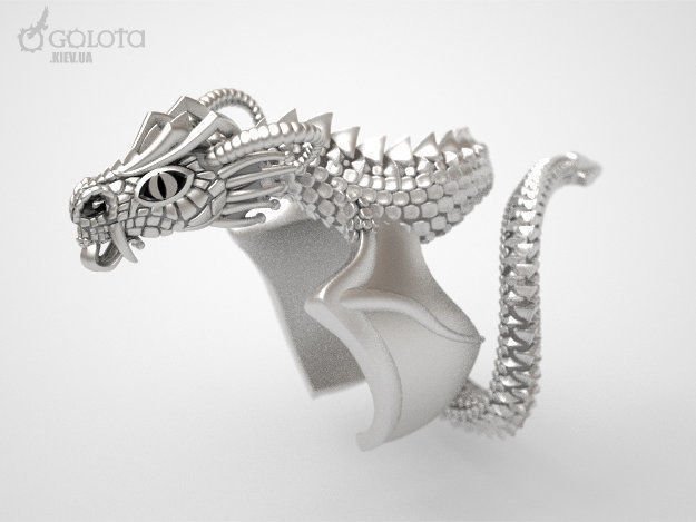 flying dragon ring 3D Print Model .c4d .max .obj .3ds .fbx .stl .blend 