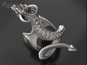 flying dragon ring 3D Print Model