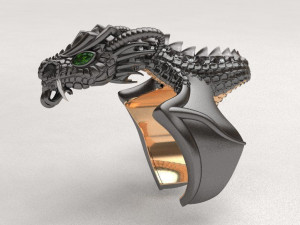 flying dragon ring 3D Print Model