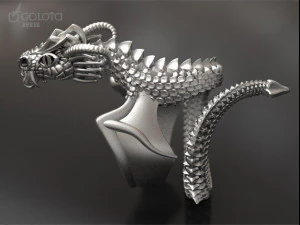 flying dragon ring 3D Print Model