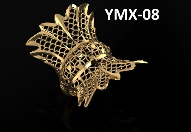 fusion-fashion ring Modello di stampa 3D .c4d .max .obj .3ds .fbx .stl .blend 