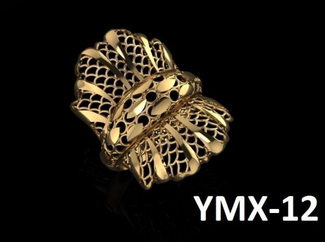 fusion-fashion ring 3D 프린트 모델 .c4d .max .obj .3ds .fbx .stl .blend 