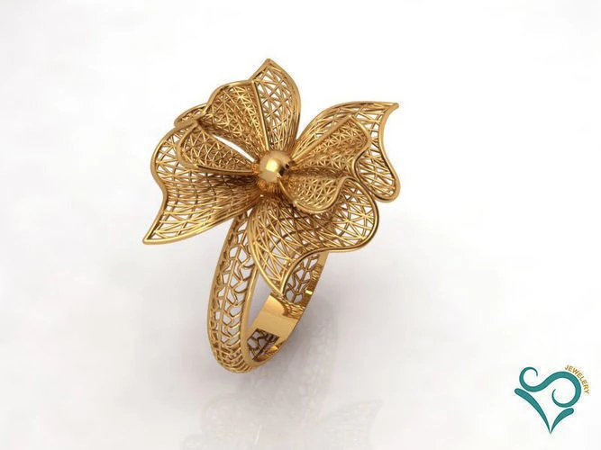 ring jewelry 3D Print Model .c4d .max .obj .3ds .fbx .stl .blend 