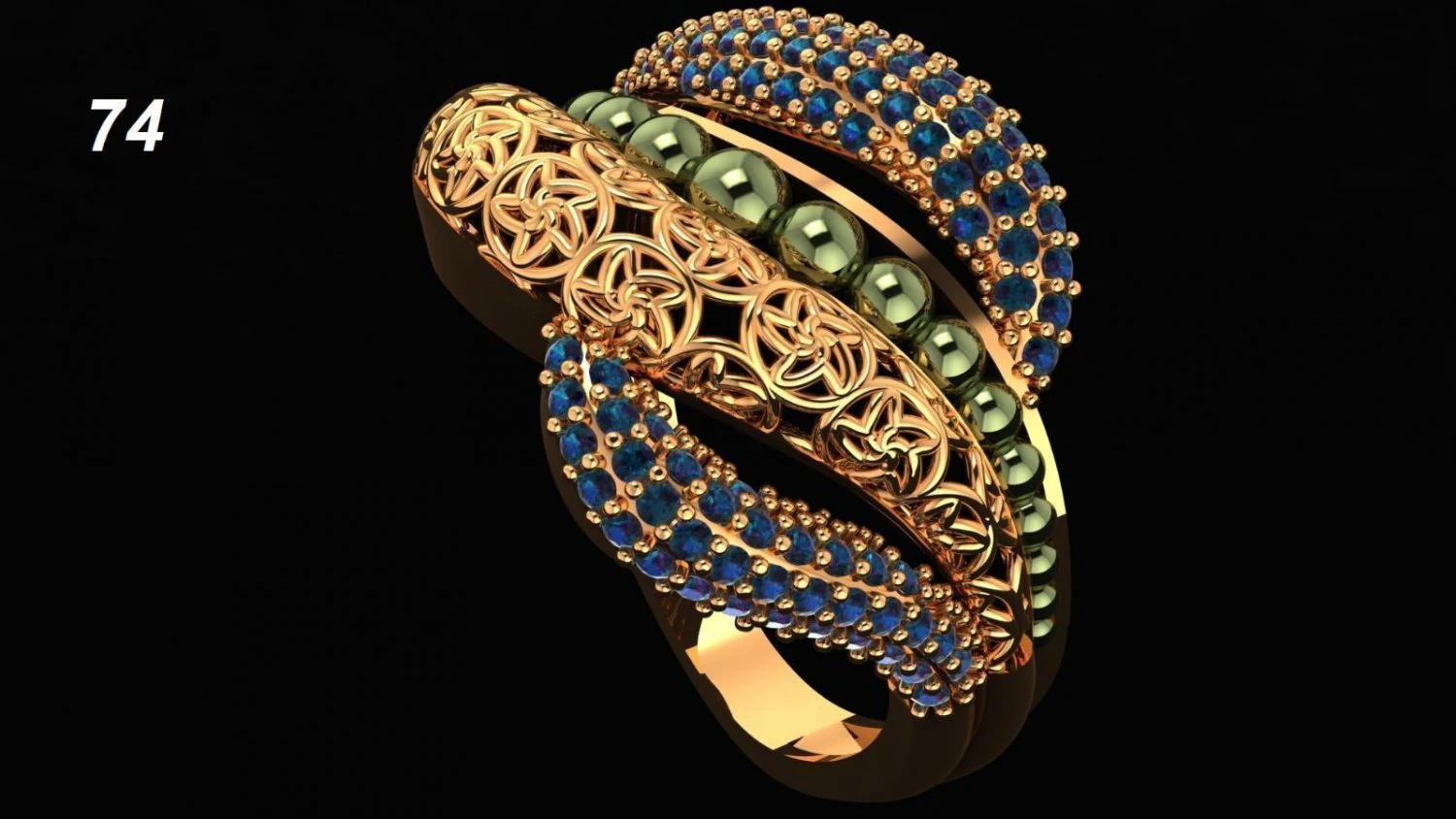 ring engagment 3D Print Model .c4d .max .obj .3ds .fbx .stl .blend 