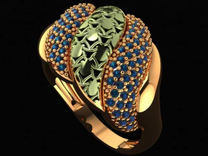 अंगूठी सगाई 3D प्रिंट मॉडल