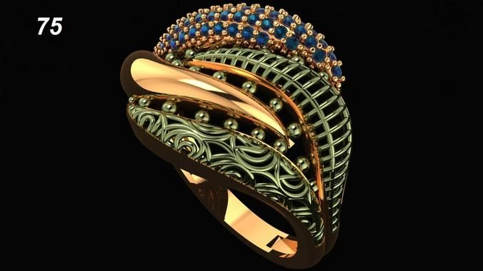 ring engagment 3D Print Model .c4d .max .obj .3ds .fbx .stl .blend 