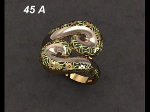 cincin pertunangan Model Cetak 3D