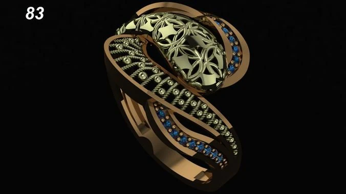 ring engagment 3D Print Model .c4d .max .obj .3ds .fbx .stl .blend 
