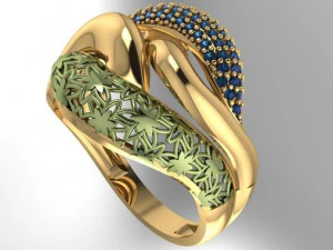 订婚戒指 3D 打印模型