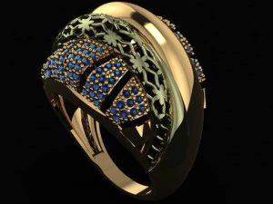 bague de fian&ccedil;ailles Modèles 3D en vedette