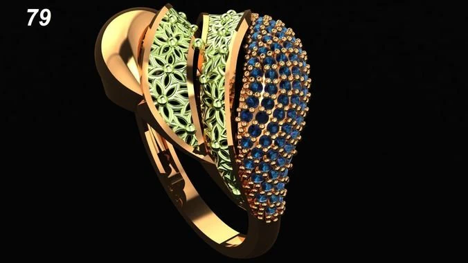 ring engagment 3D Print Model .c4d .max .obj .3ds .fbx .stl .blend 