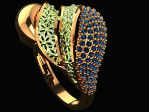 cincin pertunangan Model Cetak 3D