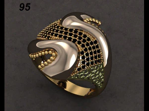 y&uuml;z&uuml;k nişan 3D Baskı Modeli