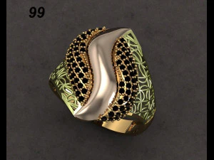 y&uuml;z&uuml;k nişan 3D Baskı Modeli