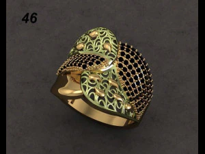 y&uuml;z&uuml;k nişan 3D Baskı Modeli