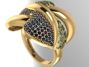 y&uuml;z&uuml;k nişan 3D Baskı Modeli