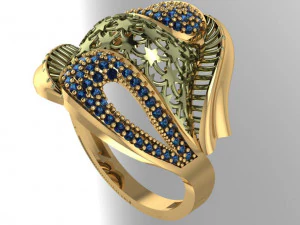 bague de fiançailles Modèles 3D en vedette