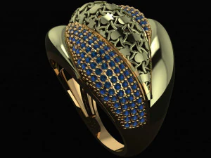 订婚戒指 3D 打印模型