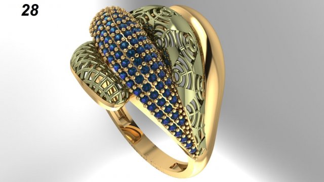 ring engagment 3D Принт Модель .c4d .max .obj .3ds .fbx .stl .blend 