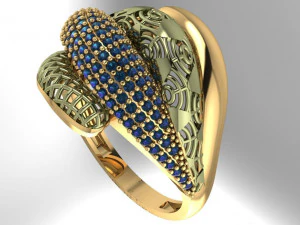 y&uuml;z&uuml;k nişan 3D Baskı Modeli