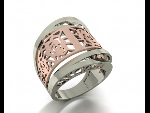 ring engagement without stone 3D प्रिंट मॉडल