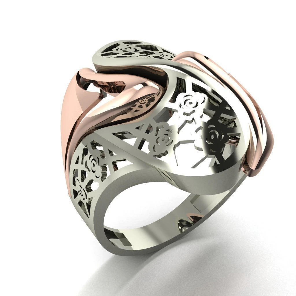 ring engagement without stone 3D Print Model .c4d .max .obj .3ds .fbx .stl .blend 