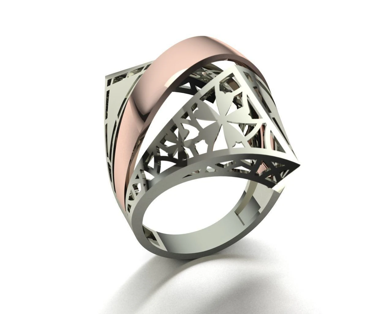 ring engagement without stone 3D Print Model .c4d .max .obj .3ds .fbx .stl .blend