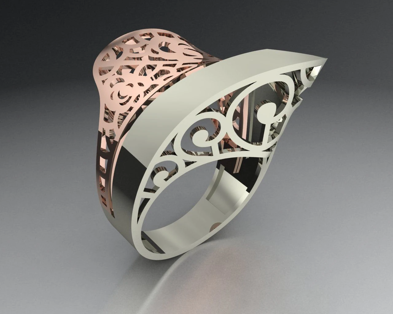 ring engagement without stone 3D Print Model .c4d .max .obj .3ds .fbx .stl .blend 