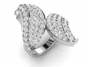 ring engagement with stone 3D प्रिंट मॉडल