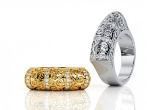 engagement ring 3D प्रिंट मॉडल