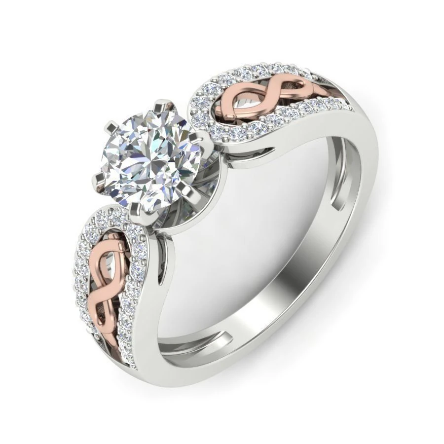 wedding ring 3D Print Model .c4d .max .obj .3ds .fbx .stl .blend 