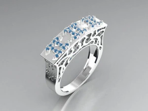 engagement ring 3D Print Model